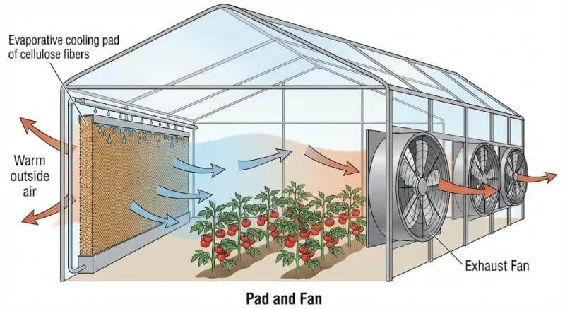 Quạt thông gió kết hợp tấm làm mát cooling pad