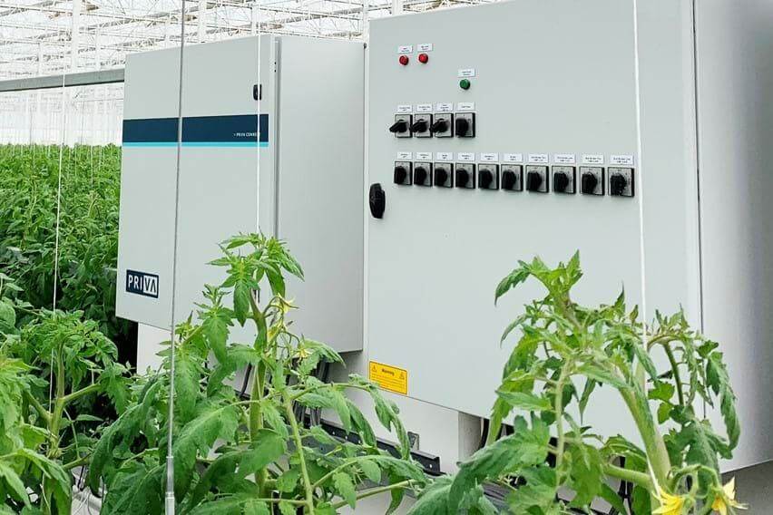 Cảm biến nhiệt độ và độ ẩm trong nhà kính